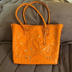 Patricia Nash Leather Cutout Adeline Tote